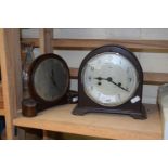 Two mantel clocks