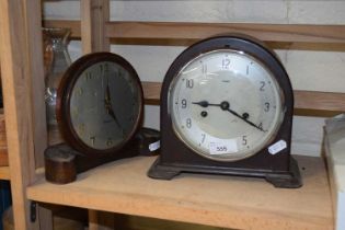 Two mantel clocks