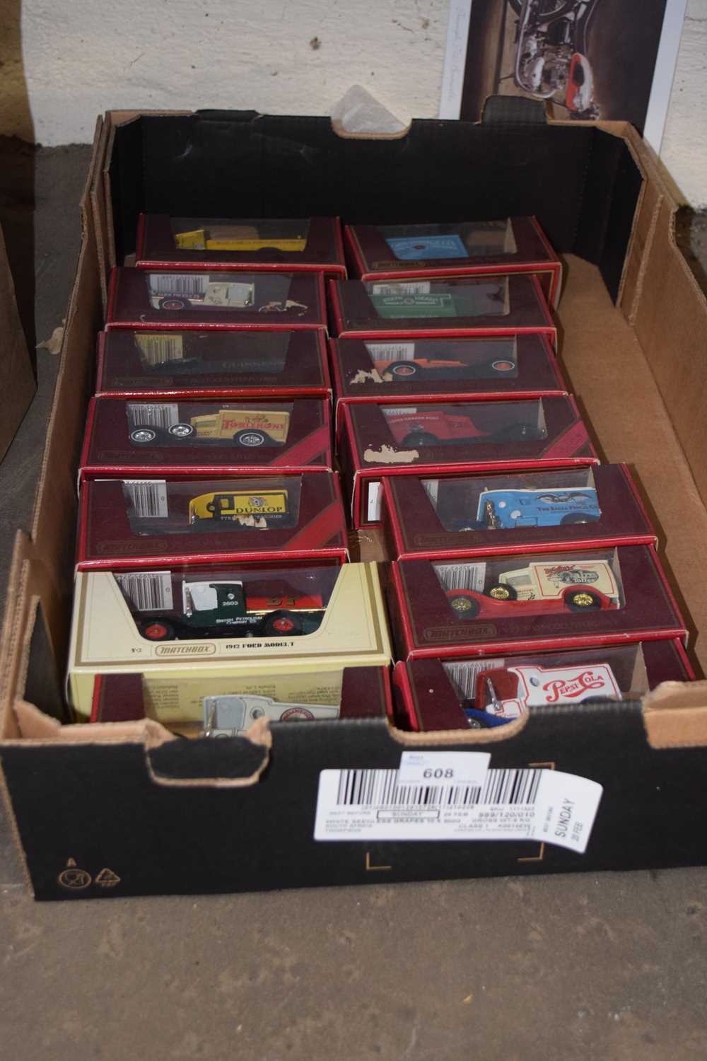 Quantity of Matchbox trucks and vans, boxed