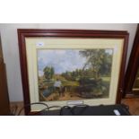 Flatford Mill and The Haywain by Constable, reproduction prints (2)