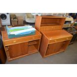 Retro two piece dresser cabinet and similar side cabinet