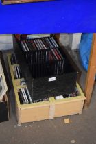 A quantity of CD's and CD stands