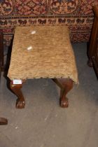 Footstool on ball and claw feet