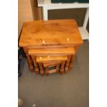 A nest of four modern occasional tables