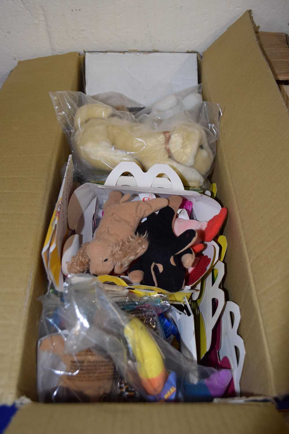 Quantity of children's soft toys to include Ty Beanie Babies and others