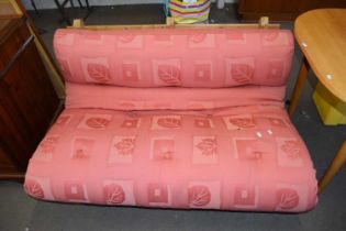 A futon/sofa bed