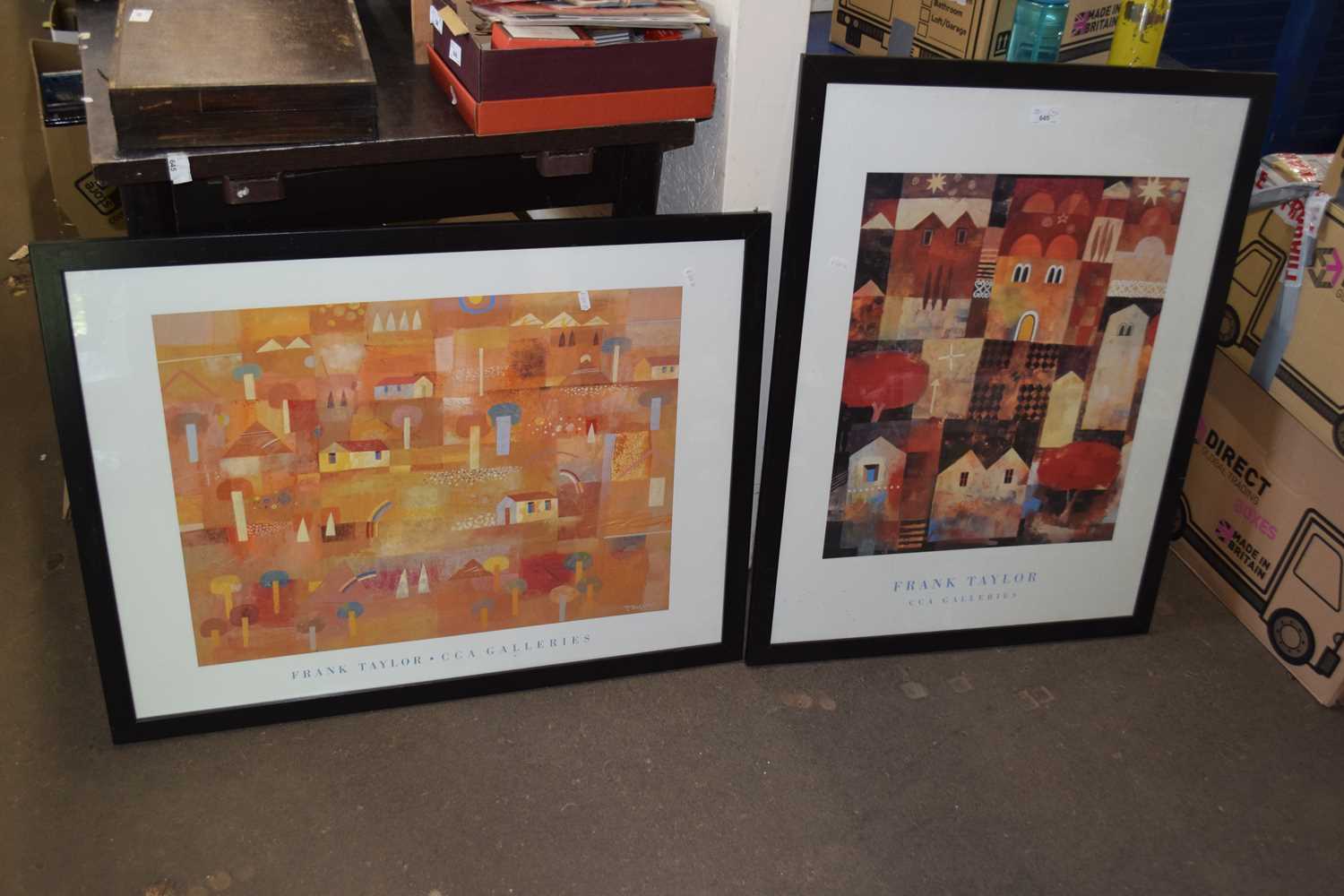 Two Frank Taylor CCA Galleries prints, framed and glazed