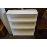 White painted bookcase