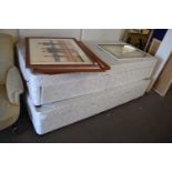 Two single divan bed bases