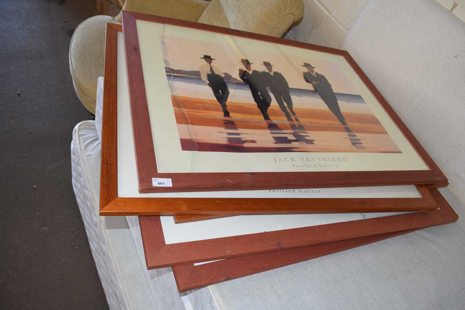 Five Jack Vettriano prints