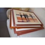 Five Jack Vettriano prints