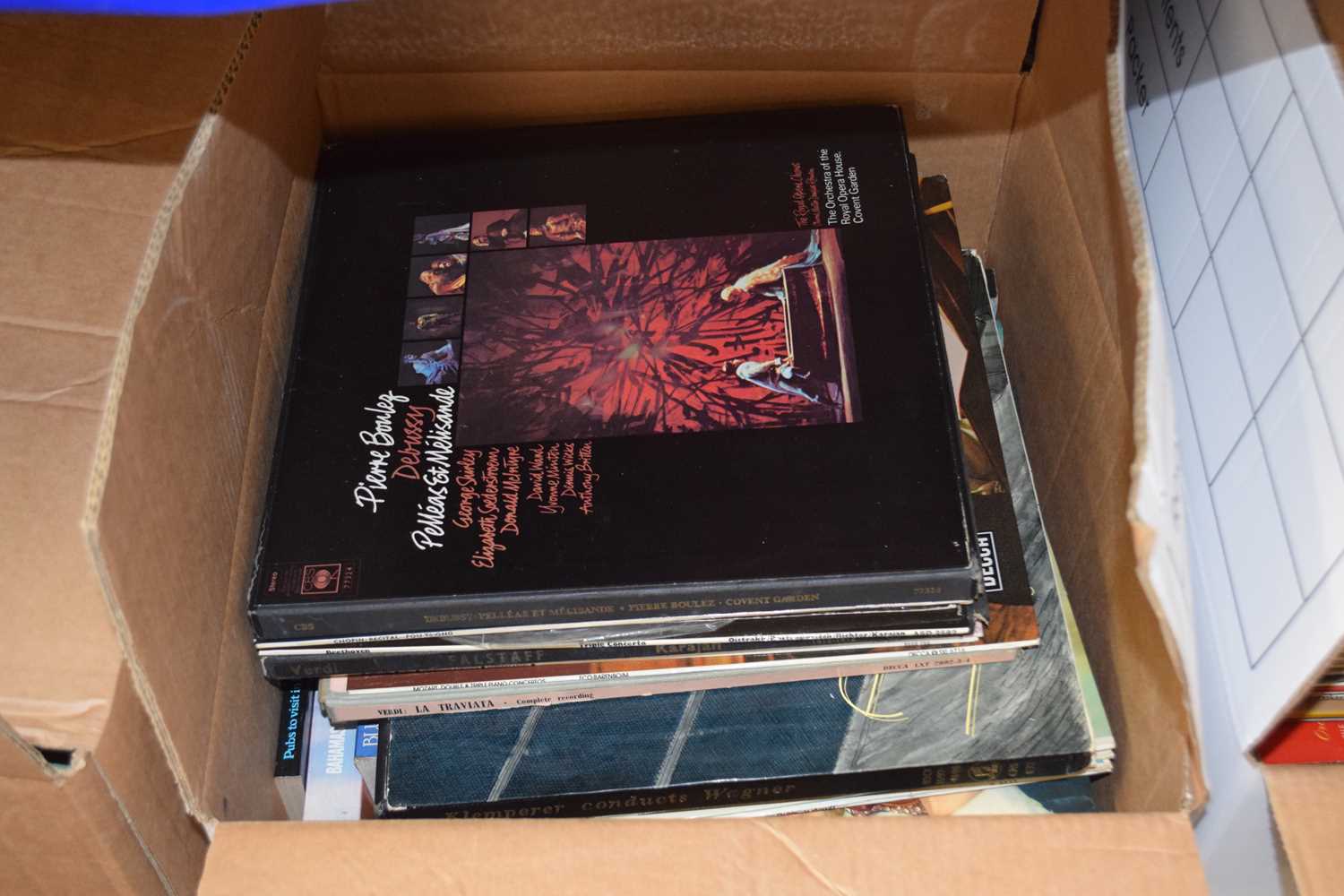 Box of assorted LP's mainly classical