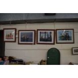 Jack Vettriano, The Portland Gallery, four framed reproduction prints