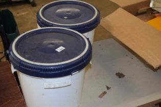 Two plastic tubs