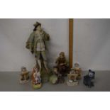 Mixed Lot: Various assorted ornaments to include continental figures and others