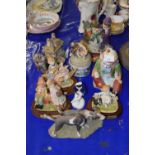 Mixed Lot: Various assorted ornaments, Staffordshire pastille burner etc