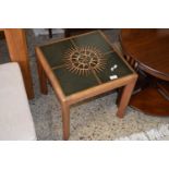 A mid Century tile top coffee table