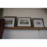 Mixed Lot: Various framed coloured engravings, views of Yarmouth and others