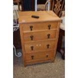 Early 20th Century oak four drawer chest