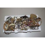 Case of various assorted costume jewellery