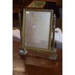 Brass framed dressing table mirror