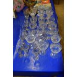 Mixed Lot: Various Edwardian and later drinking glasses