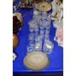 Mixed Lot: Various assorted drinking glasses, glass bowls etc