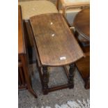 A small oak drop leaf occasional table