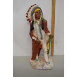 A resin model of a native American Indian