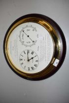 A Hathaway of London combination clock and barometer