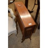 An Edwardian mahogany rectangular drop leaf Sutherland style table