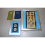 Mixed group of various framed and cased British coinage