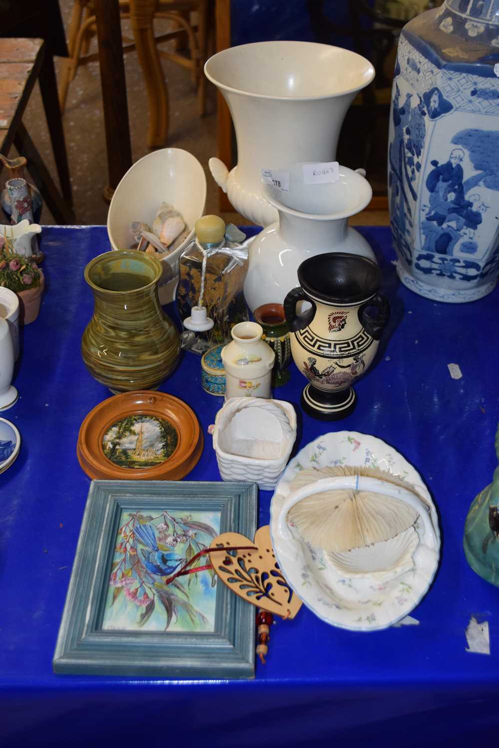 Mixed Lot: Ceramics to include a Wedgwood jardiniere, various vases etc