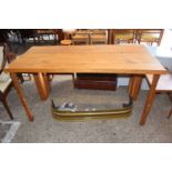 Modern oak side table