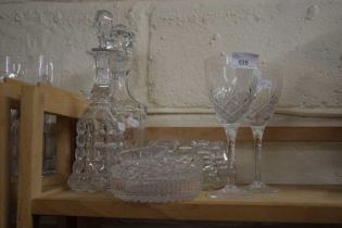 Mixed Lot: Decanters, glass wares etc