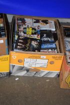 Box containing a quantity of DVD's