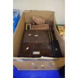 Box containing a quantity of jewellery boxes, small money box etc