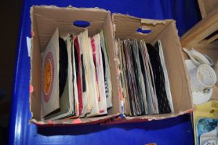 Two boxes of various assorted singles