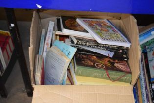 Box containing a large quantity of cookery books and others
