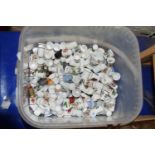 Large collection of various porcelain thimbles