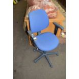 A revolving office chair