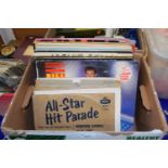 Box containing a quantity of LP's mainly popular music, Neil Diamond, Diana Ross etc