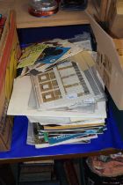 Collection of various railway related magazines, ephemera etc, model railway cut outs etc