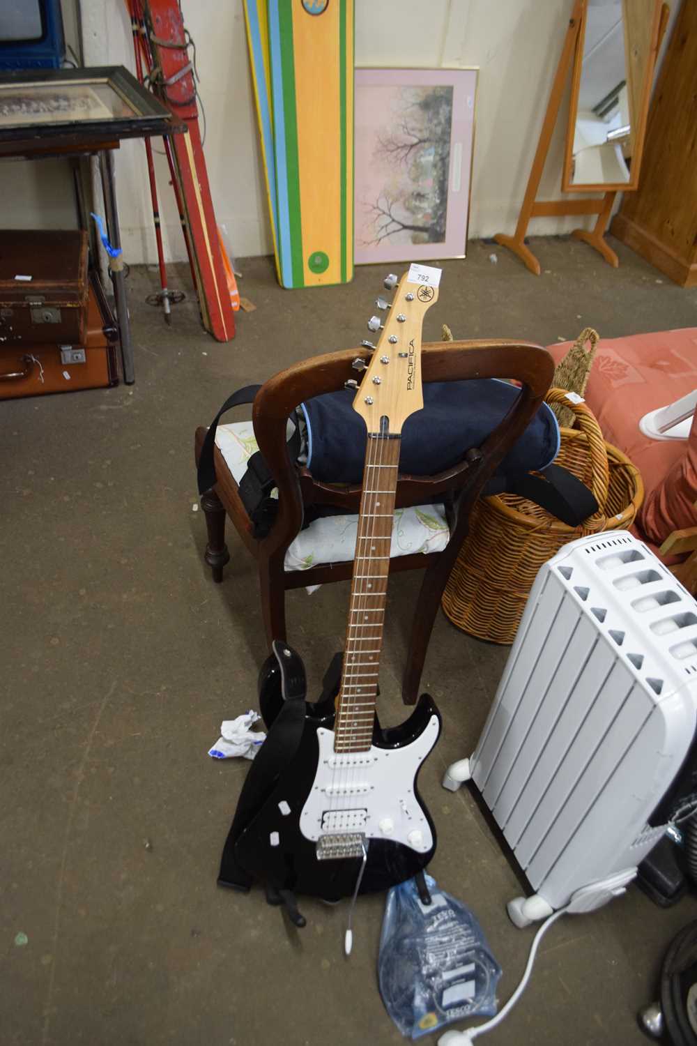 A Pacifica electric guitar