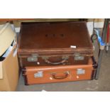 Two vintage suitcases