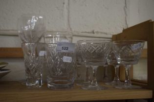 Mixed Lot: Various drinking glasses