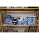 Mixed Lot: Various assorted tea wares, ceramic jelly mould etc