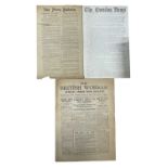 3 Bulletins. 1926. British Strike Interest from 1926. The British Worker Official Strike News