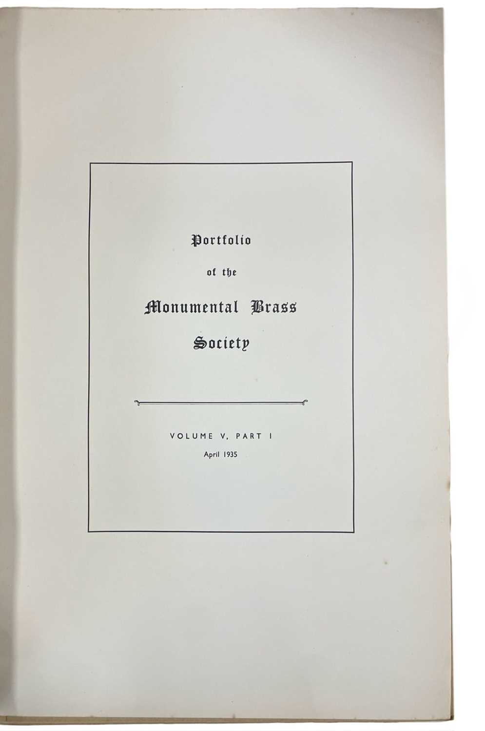 ONE BOX: The Oxford Portfolio of Monumental Brasses / Portfolio of the Monumental Brass Society - Image 8 of 20
