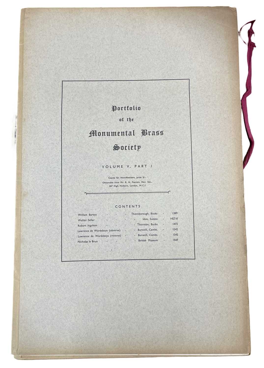 ONE BOX: The Oxford Portfolio of Monumental Brasses / Portfolio of the Monumental Brass Society - Image 9 of 20